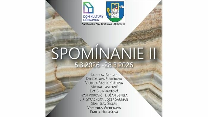 Výstava Spomínanie II v Dome kultúry Dúbravka