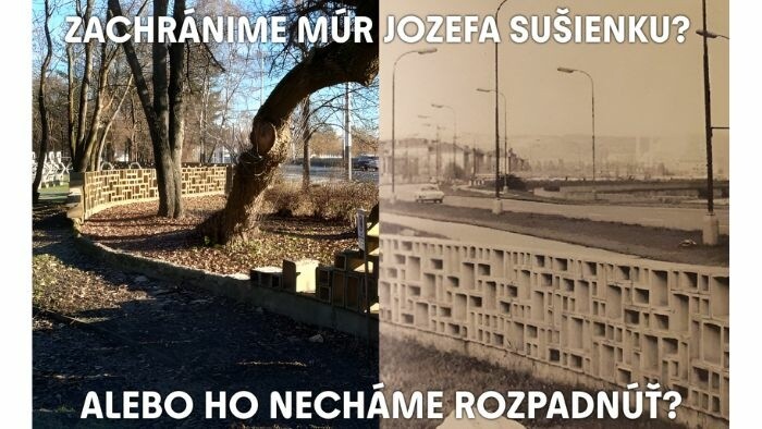 Keramický múrik Jozefa Sušienku v Banskej Bystrici