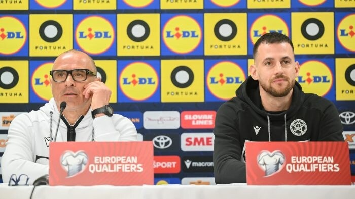 La selección eslovaca de futbol juega hoy la eliminatoria de repesca para el mundial