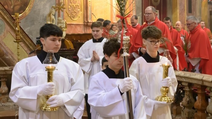 Holy Week Began with Blessing of Palm Branches and Willow Twigs 