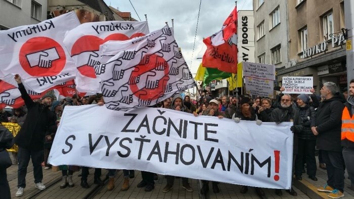 Cultural Community Protest March Held in Bratislava
