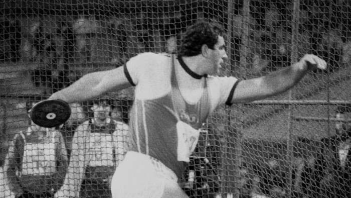 Erinnerung an Diskuswerfer Imrich Bugár