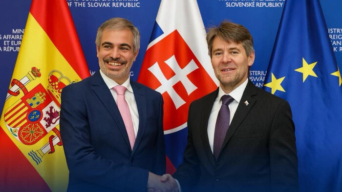 Eslovaquia y España comparten temas europeos de actualidad