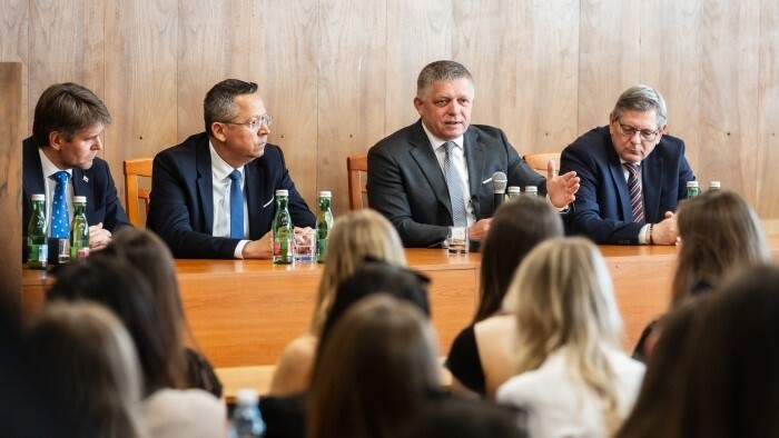 Состоялась дискуссия премьер-министра со студентами в Кошице 