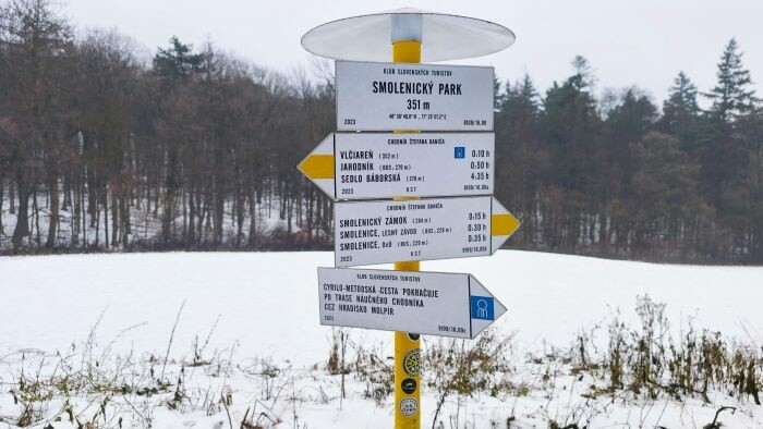 Señalización de los senderos turísticos en Eslovaquia