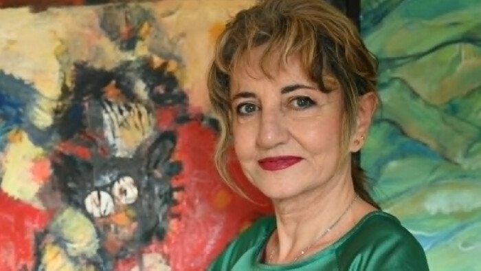 Viola Bázliková vystavuje svoje najnovšie obrazy