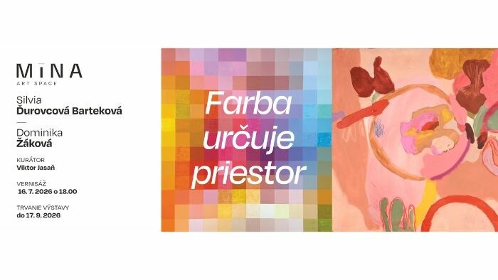 Výstava Farba určuje priestor v Mina Art space v Košiciach