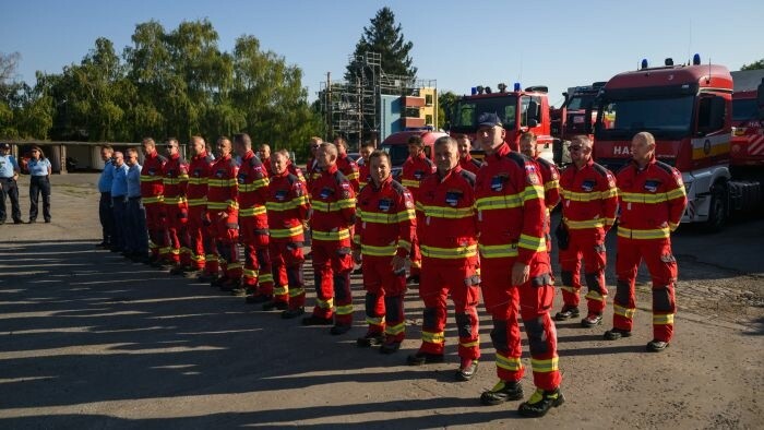 Les pompiers slovaques à Bordeaux