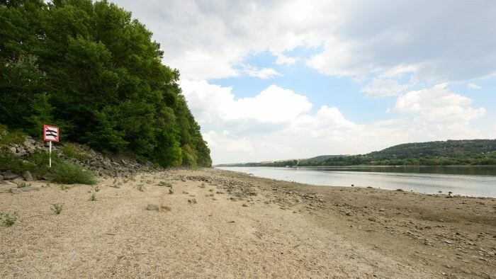 В Штурово зафиксирован исторический минимум воды в Дунае
