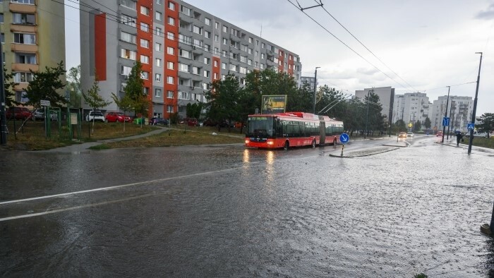 Schwere Unwetter richteten in der West- und Mittelslowakei Schäden an