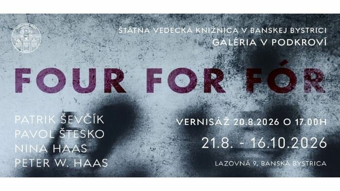 Výstava Four for fór v Galérii v podkroví v Banskej Bystrici