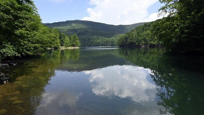 Potápači na Morskom oku na Šírave
