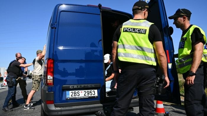 Exercice à la frontière entre la Tchéquie et la Slovaquie