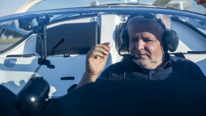 Štefan Klein en el Salón de la Fama de los Premios Living Legends of Aviation