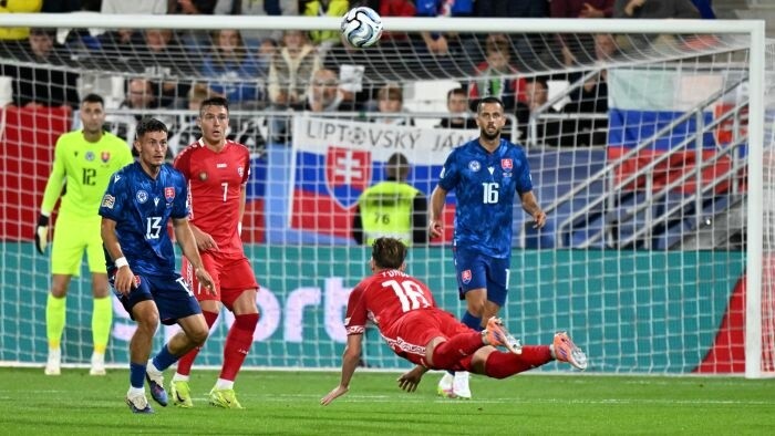 Eslovaquia debuta con victoria ante Moldavia en la Liga de Naciones