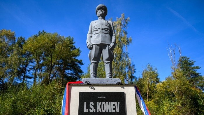 Statue of Marshal Ivan Konev Unveiled in Valley of Death Near Dukla Pass