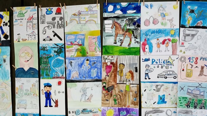 Regionálna výtvarná súťaž Polícia známa - neznáma