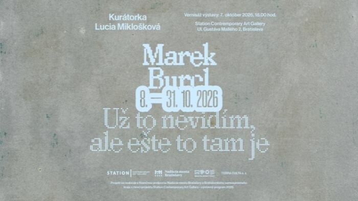 Výstava výtvarníka Mareka Burcla Už to nevidím, ale ešte stále to tam je v Galérii Station