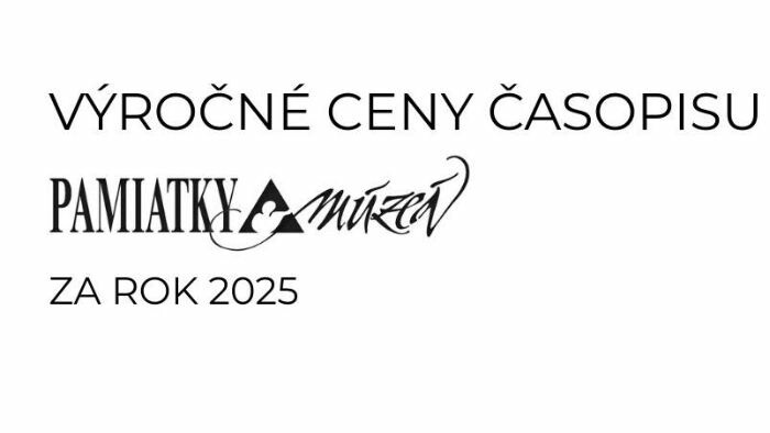 Cyklus | Výročné ceny časopisu Pamiatky a múzeá