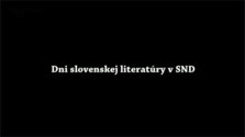 Dni slovenskej literatúry - Literatúra v obrazoch