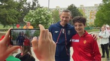 Zlatý olympionik Matej Tóth prišiel medzi žiakov v Žiline, chce ich motivovať k zdravšiemu životnému štýlu