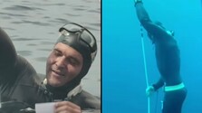 VIDEO: Martin Ruman posunul slovenský rekord, so zadržaným dychom sa ponoril do hĺbky 114 metrov