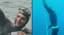 VIDEO: Martin Ruman posunul slovenský rekord, so zadržaným dychom sa ponoril do hĺbky 114 metrov