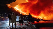 Požiar pri chorvátskom letovisku Omiš