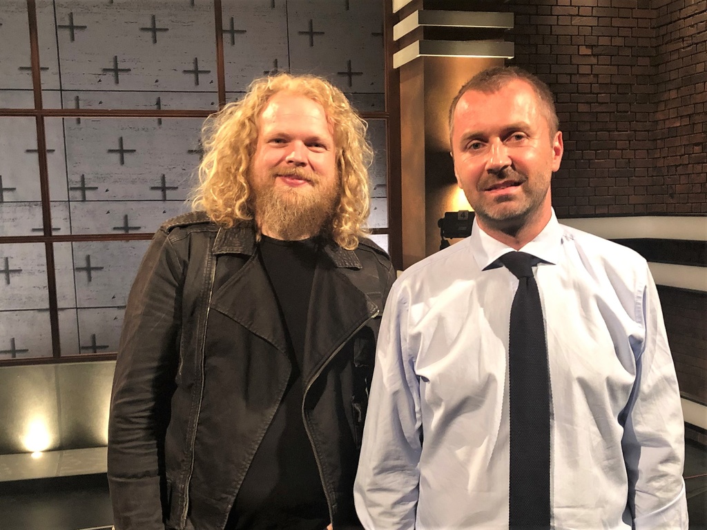 Moderátori Štefan Chrappa a Jaroslav Daniška.jpg