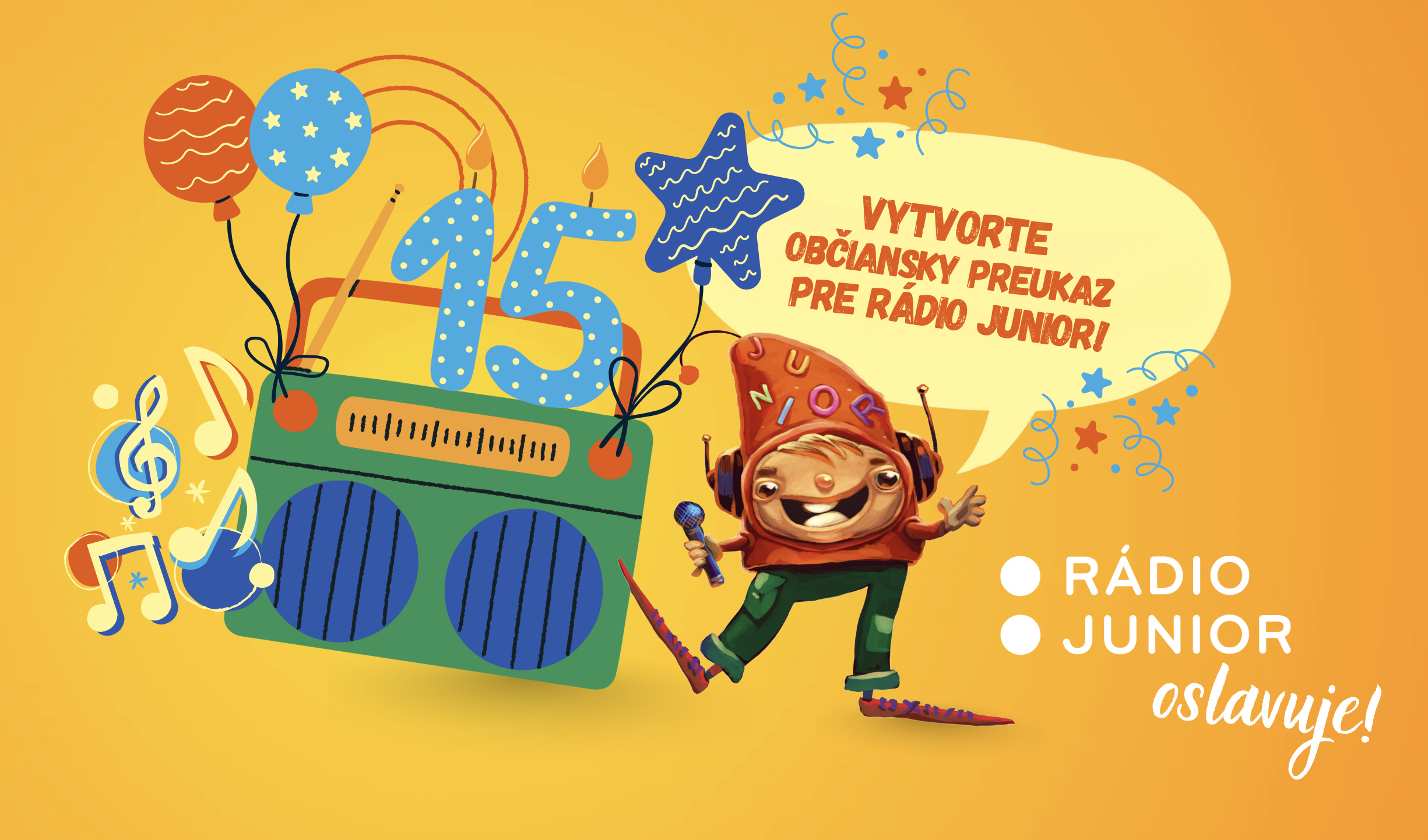 Rádio Junior prináša poslucháčom k svojmu 15. výročiu prekvapivé programové novinky