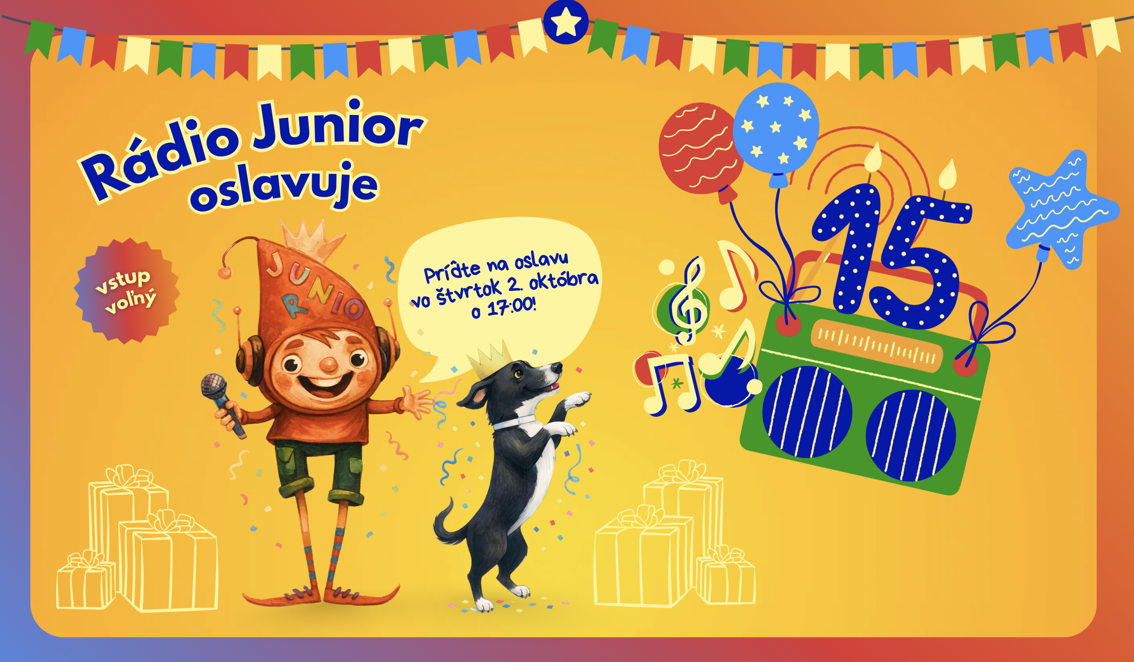 Rozprávková oslava a skvelý program pre deti! STVR a Rádio Junior pozývajú na narodeniny