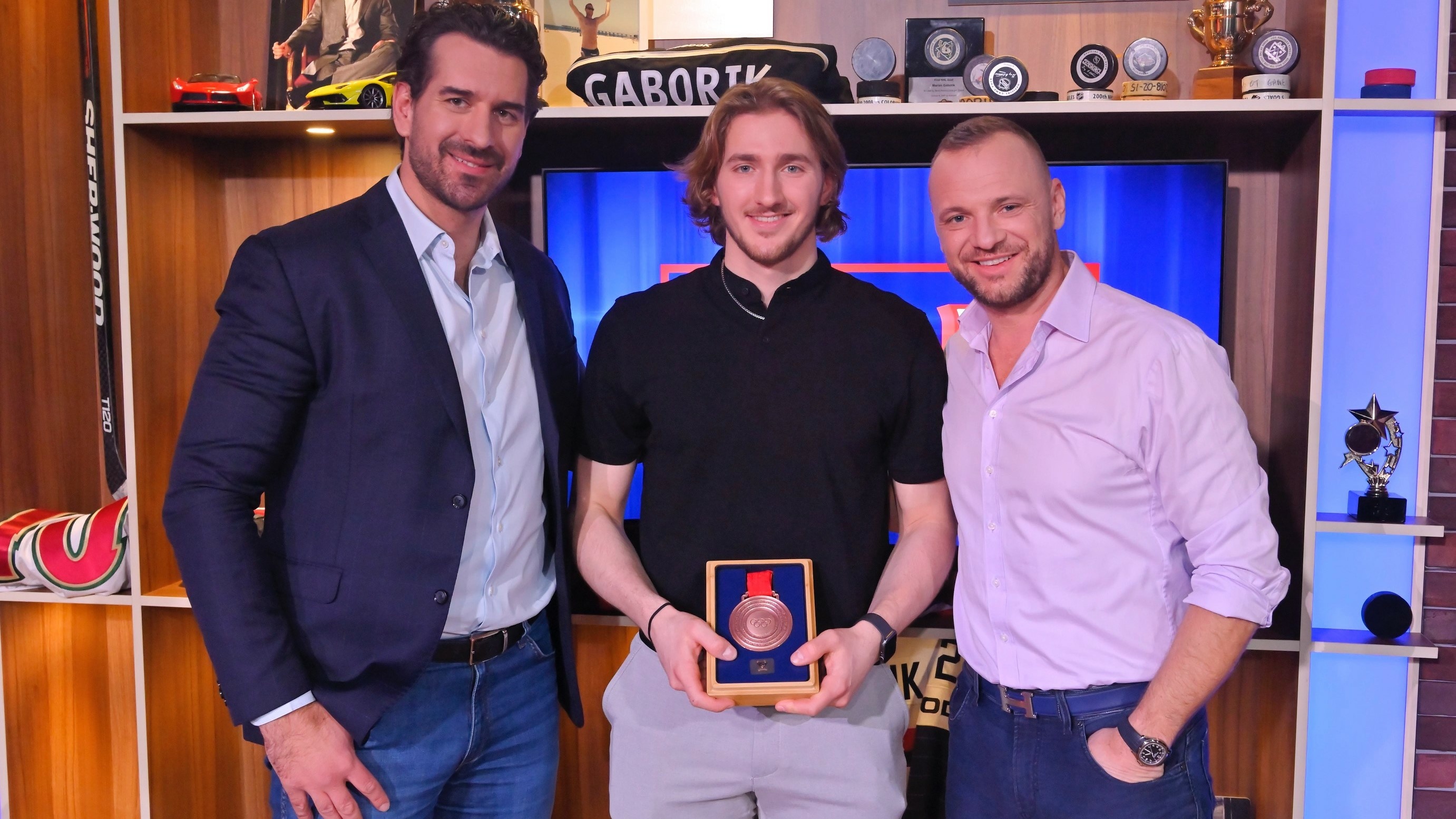 na Boris valábik, Marián Gáborík, Pavol Regenda.jpg