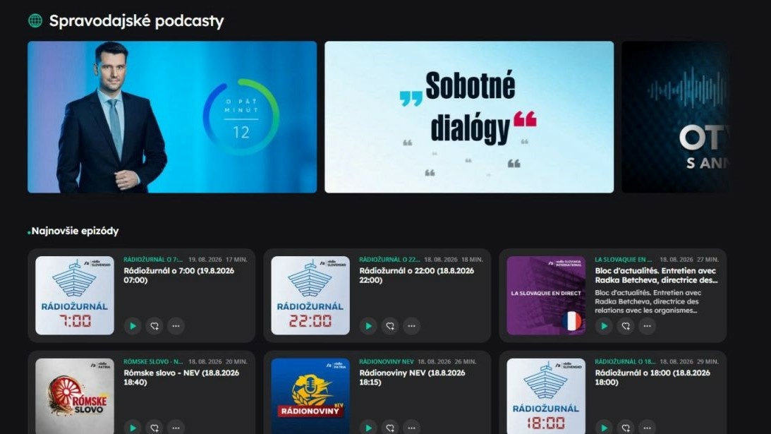STVR spúšťa novú audio platformu. Ponúka takmer 100-tisíc epizód zadarmo a bez reklamy