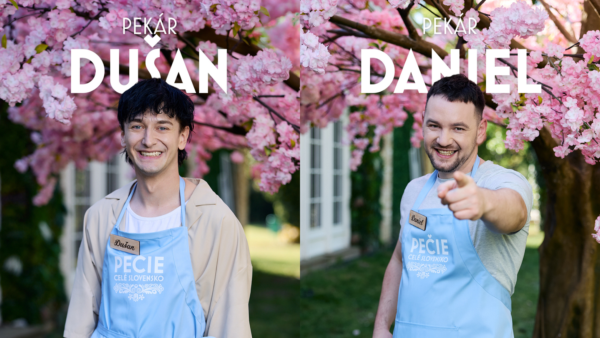 Súťažiaci Daniel a Dušan. Futbal vymenili za pečenie. Jeden túži po kaviarni, druhý chce písať knihy