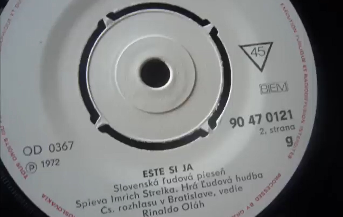 Imrich-Strelka-platňa-Rinaldo-Oláh-Stanislav-Háber-STVR
